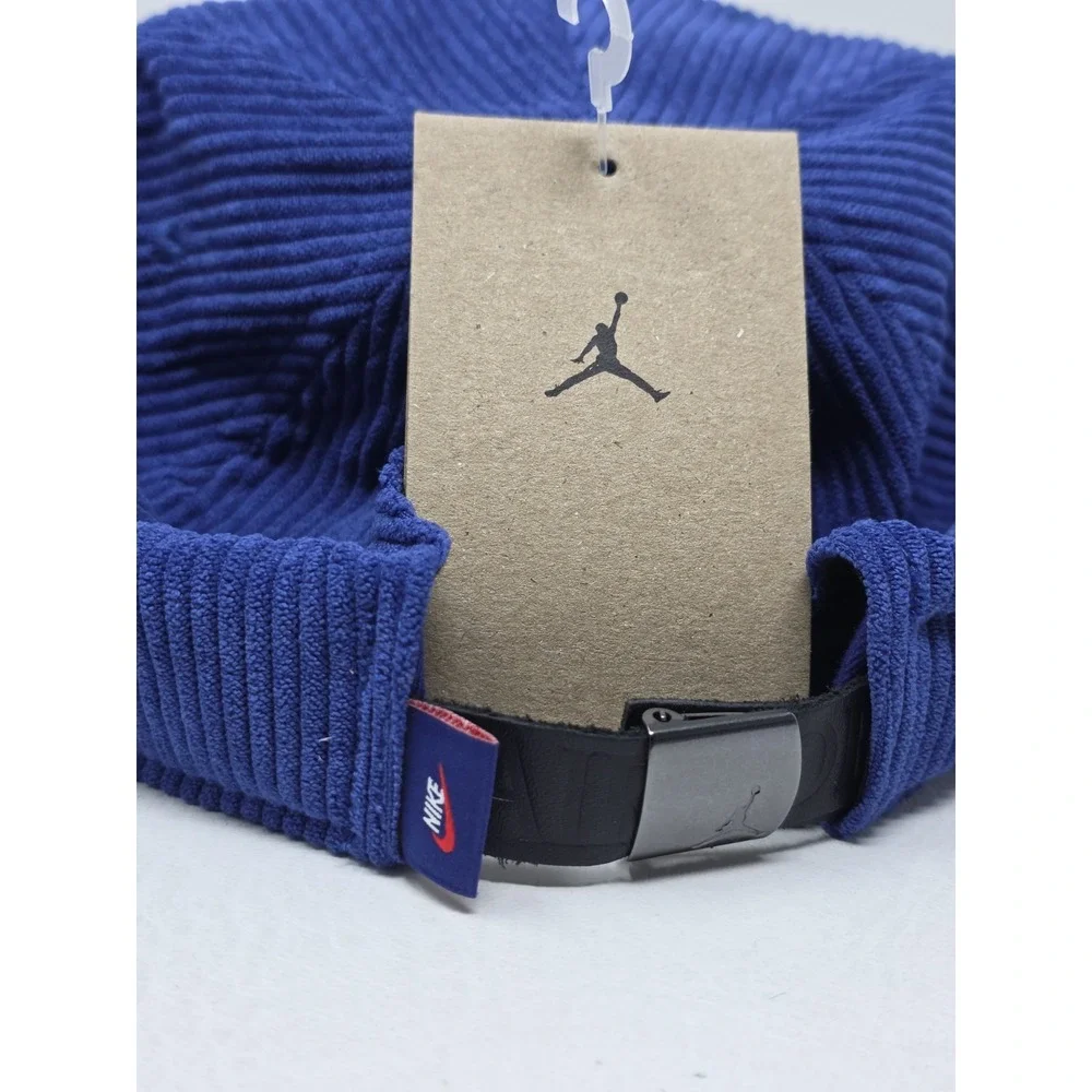 Nike Air Jordan Pro Unstructured Cap Corduroy Deep Royal IB3937-485 Sz L/XL NWT